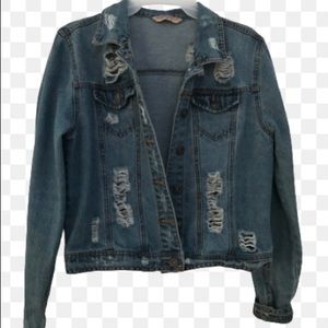 ripped jean jacket
